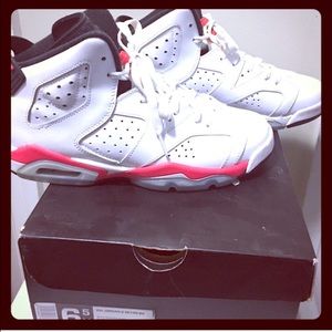 Authentic Jordan 6 retro white/infrared