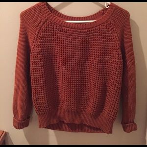 Rustic orange sweater forever 21
