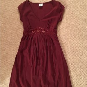 EUC Morherhood Maternity dress beaded detail SM