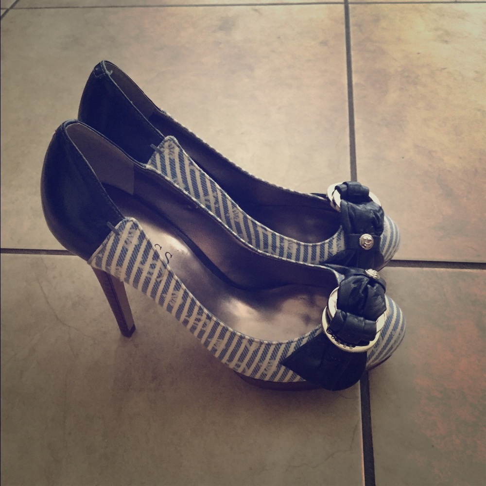 Guess buckle heels