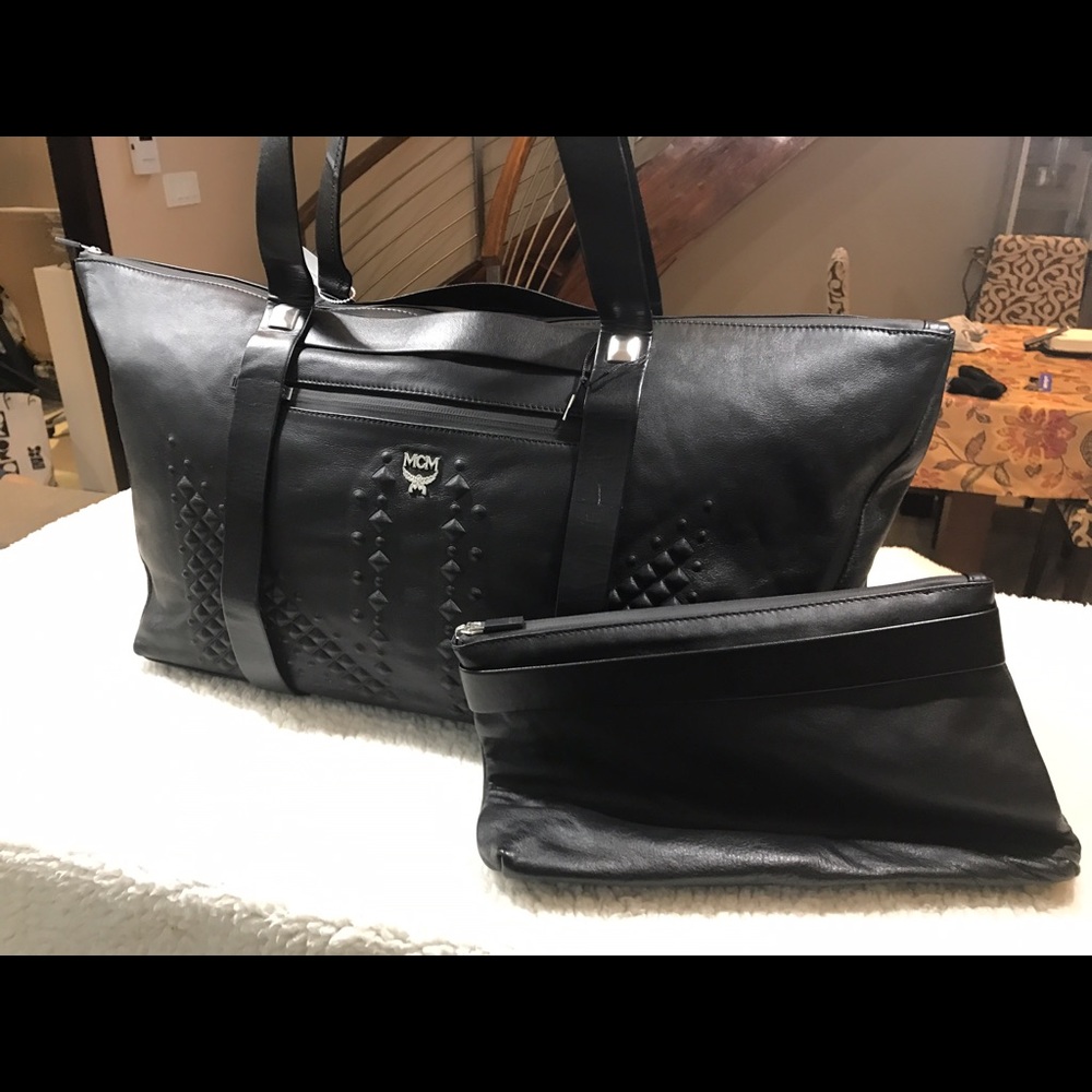 MCM unisex travel bag