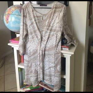 Tan long sleeve dress