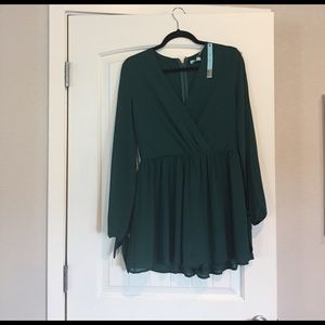 She and Sky teal romper brand new!