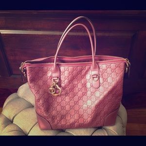 Gucci Metallic Pink Guccissima