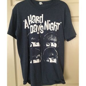 The Beatles A Hard Days Night Tee Shirt graphic