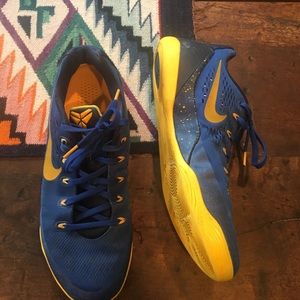 Nike Kobe 9 EM Gym Blue and Yellow.