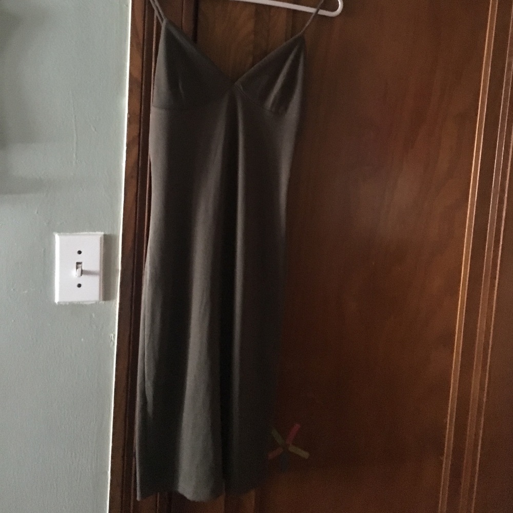 Olive green dress