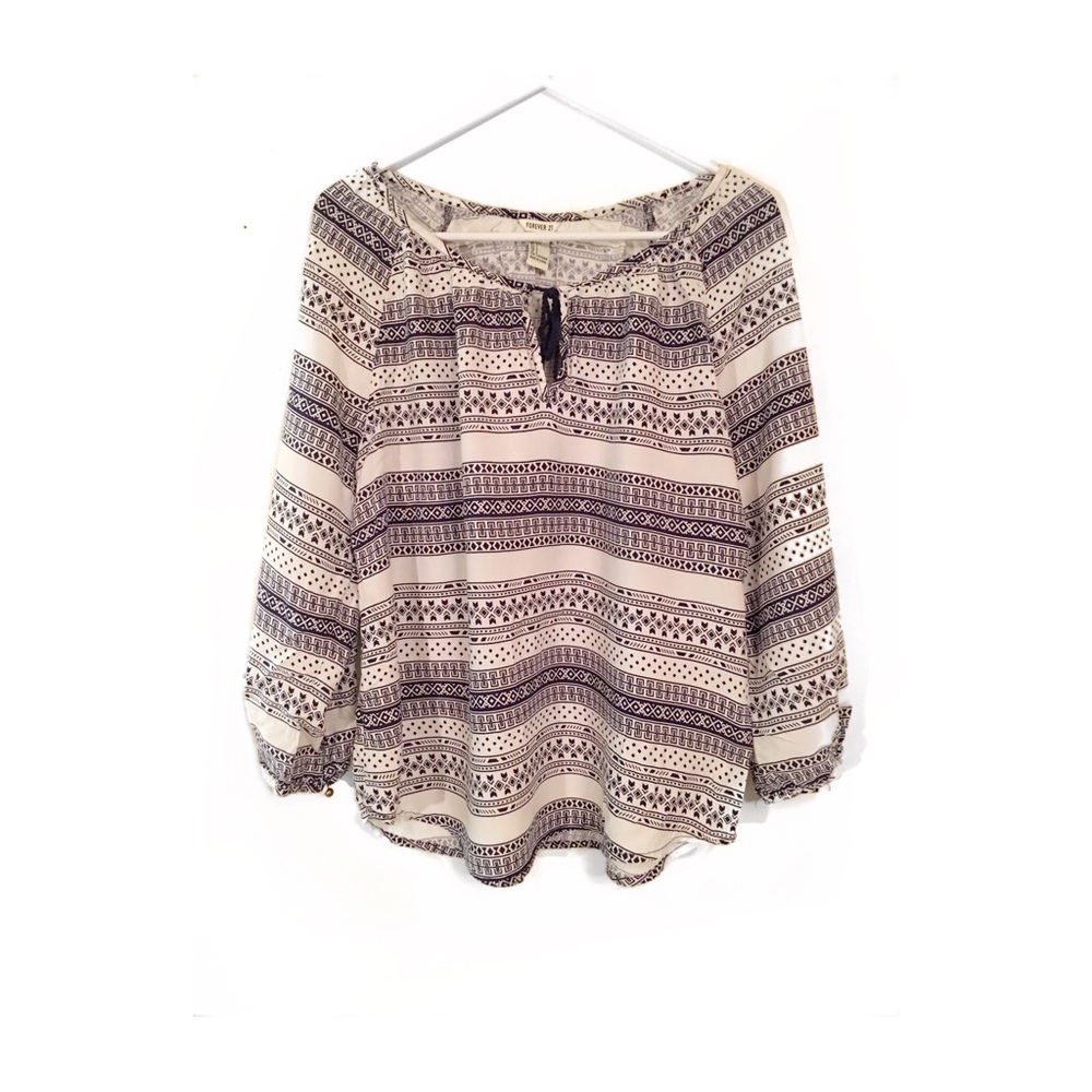 Tribal Print Top
