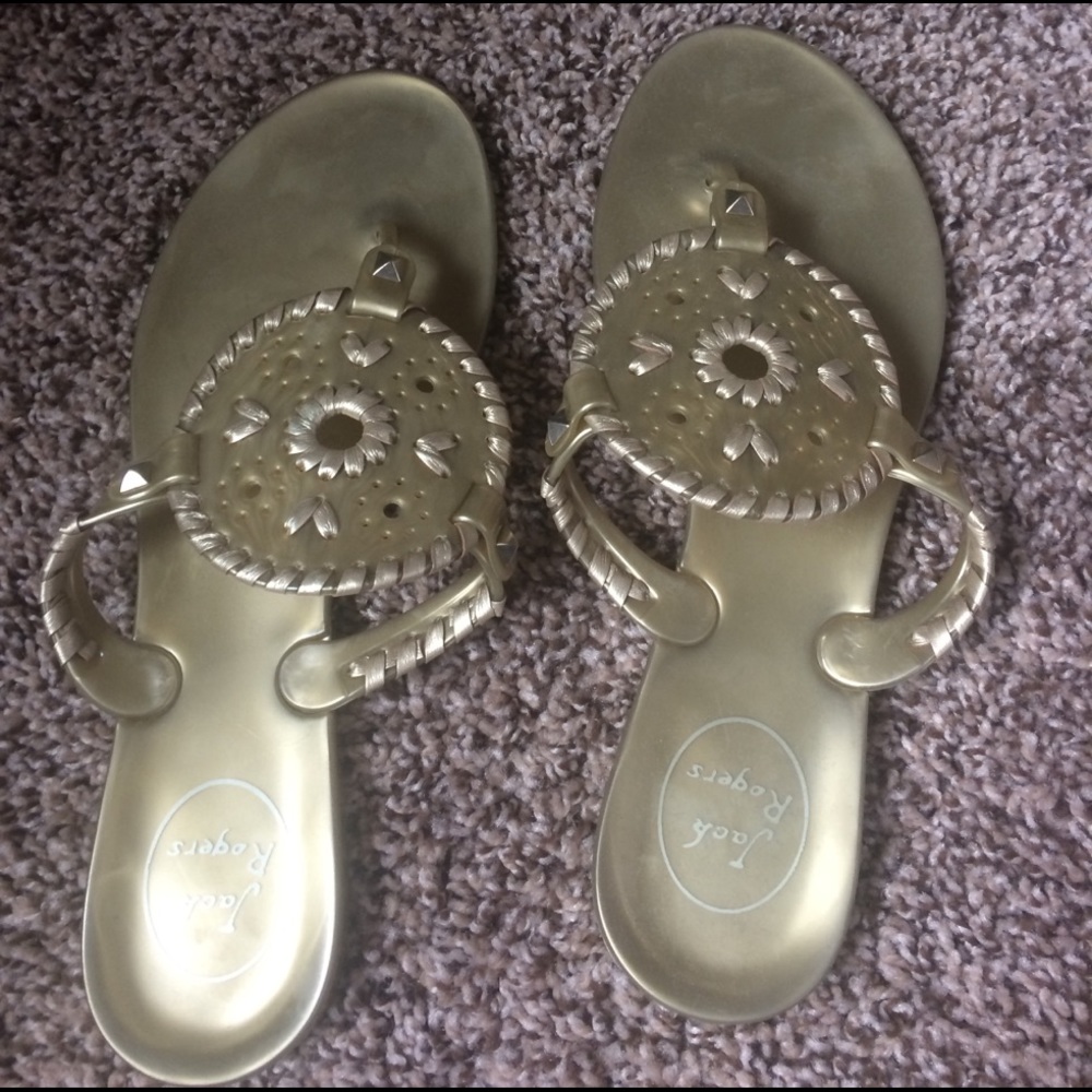 Jack Rogers's jellies. Gold. Size 8. Brand new.