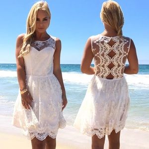 Dainty Hooligan Ivory Dress