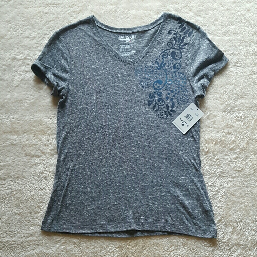 NWT flowered Danskin tee shirt