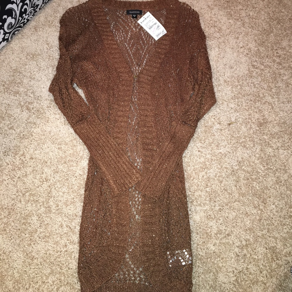 Shimmering brown cardigan