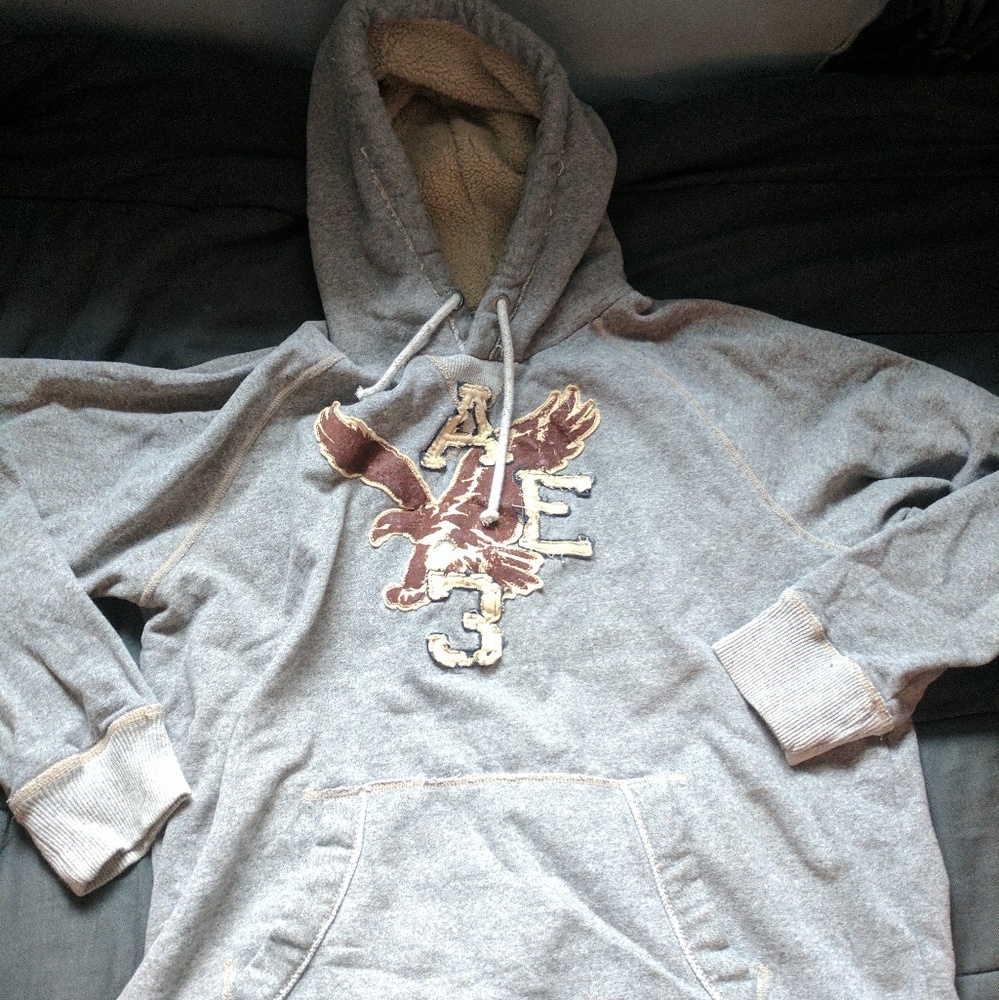 Grey American Eagle hoodie