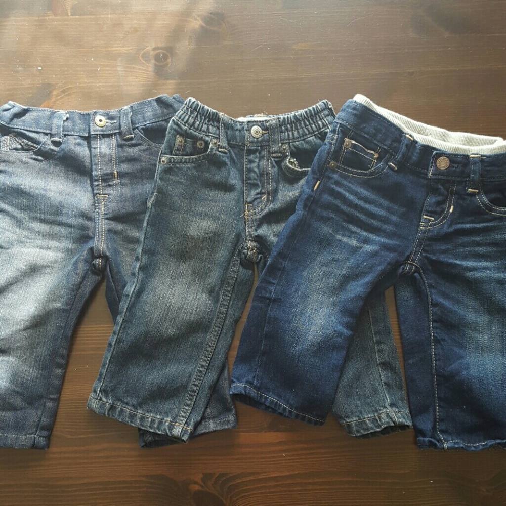 3 Pairs of Baby/Toddler Jeans(Gap,Levis,Wranglers)