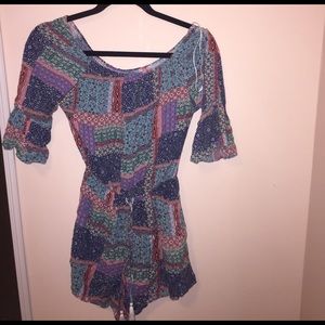 Hollister Patchwork Romper