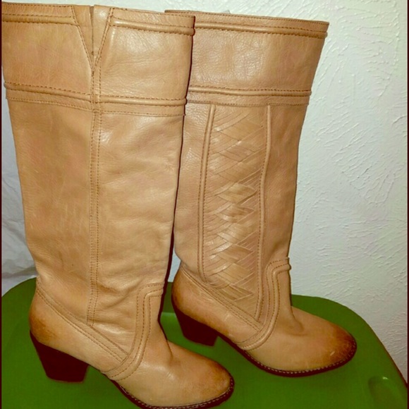 [Fossil] Tan BTK Slip on Boots - Picture 1 of 3