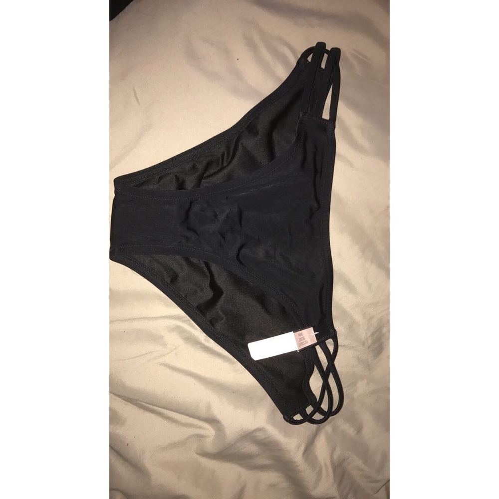 VS Black strappy bikini bottom