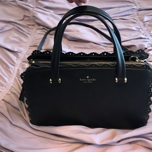 Kate Spade black scallop detail bag