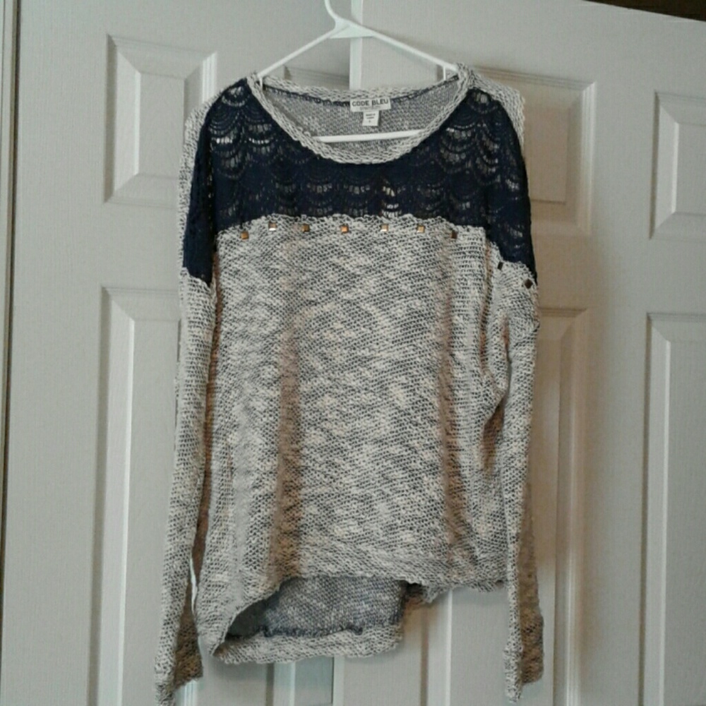 Like new knitted Code Bleu sweater