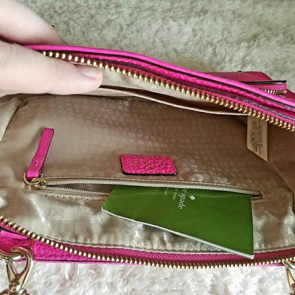 SOLD! Kate Spade Hot Pink Cross Body - Picture 3 of 4