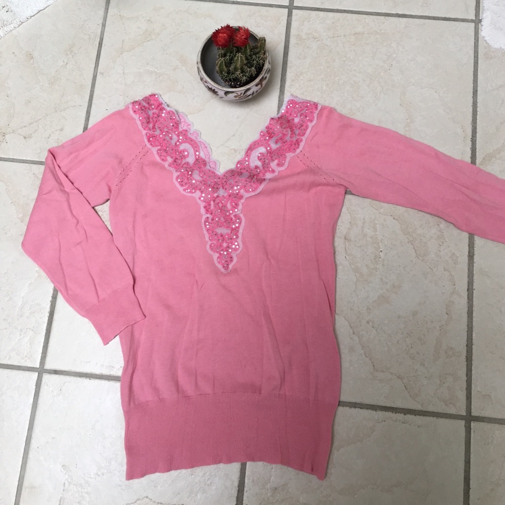 Tocca sweater embellished sweater.