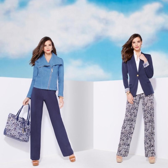 Pants - 🆕 Iman Set of 2 Palazzo Pants Navy S or M