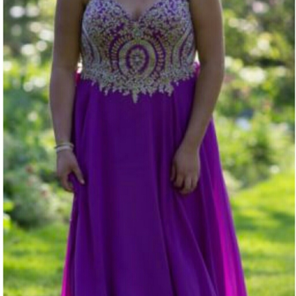 Plus size prom dress
