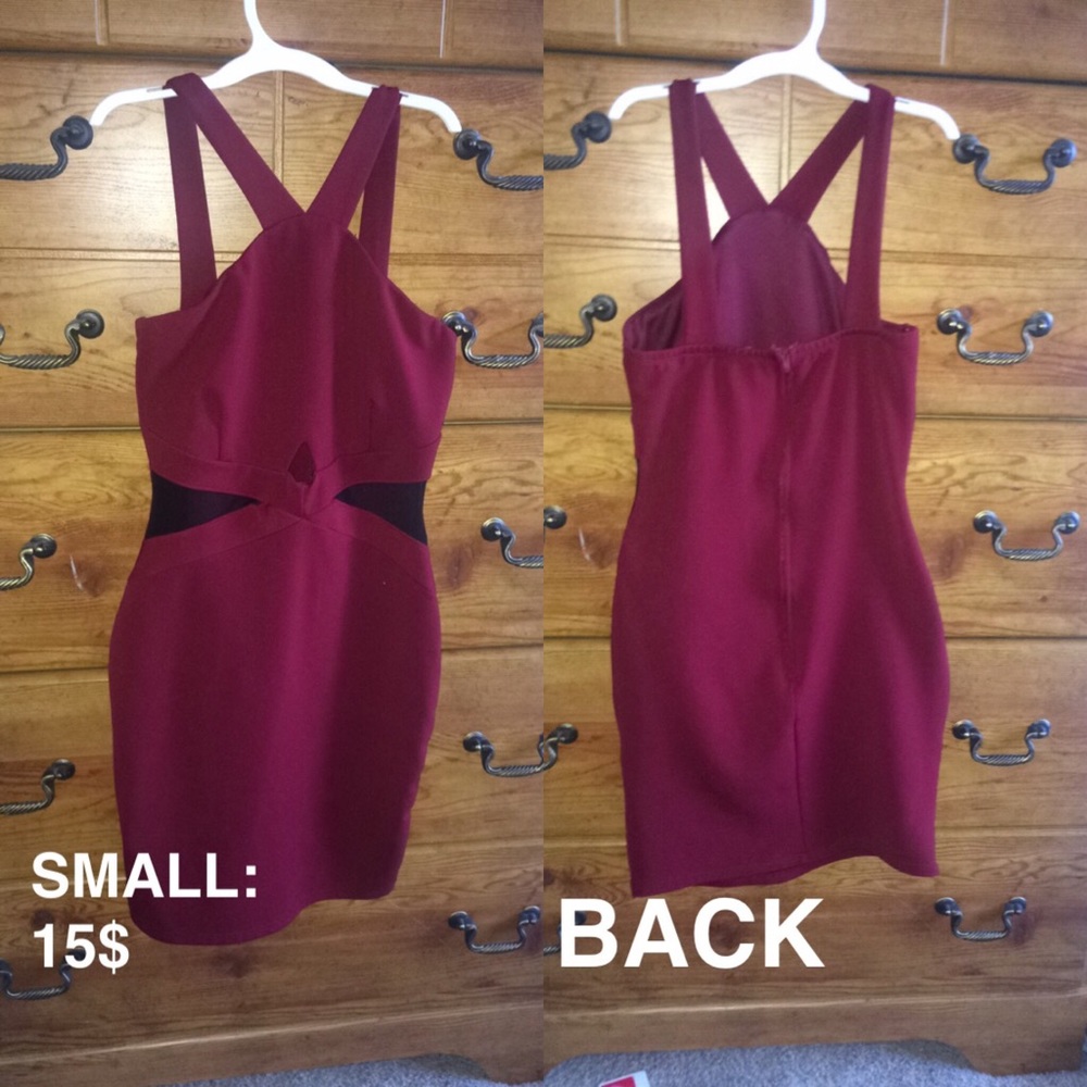 Burgandy Club Dress