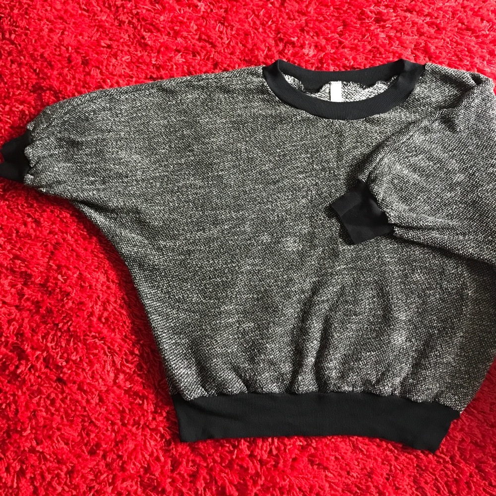 Black & White American Apparel Batwing Sweater