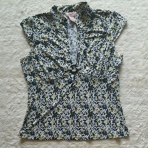 Candie's collared graphic top