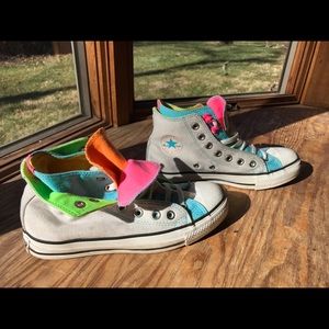Multicolored Hightop Converse