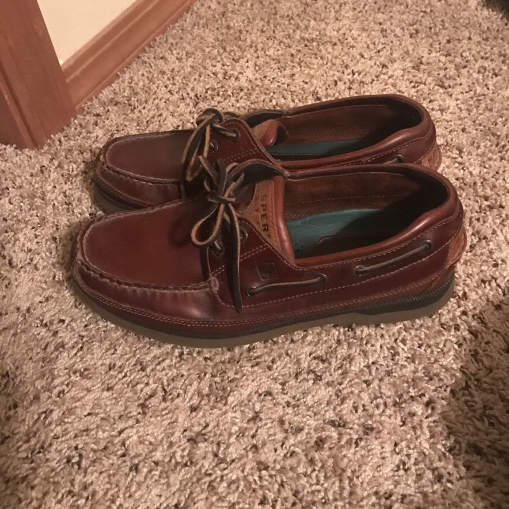 Leather Sperry Top Siders!