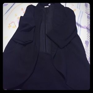 Long in the back light blazer with pockets