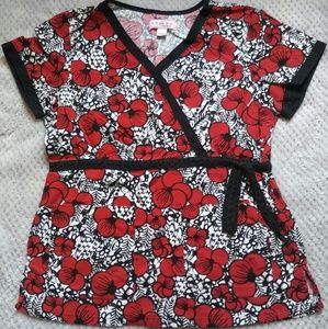 Koi Scrub Top