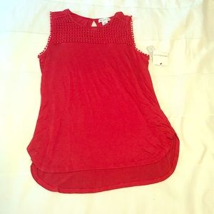 Liz Claiborne red sleeveless top!