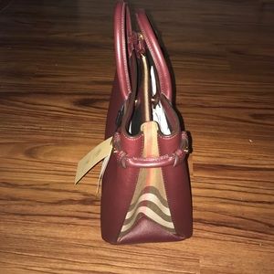 Medium Banner House Check Leather Tote