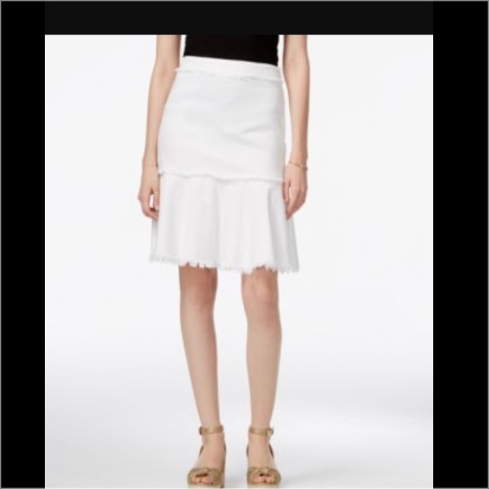Michael Kors white light jean material, skirts (SOLD)