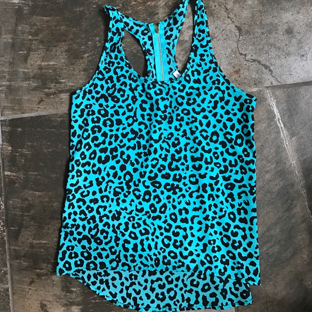 Cheetah print tank top