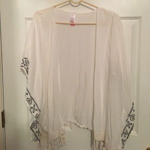 White bohemian kimono