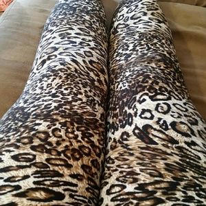 Plus 14 to 20 TC leopard leggings buttery soft LLR