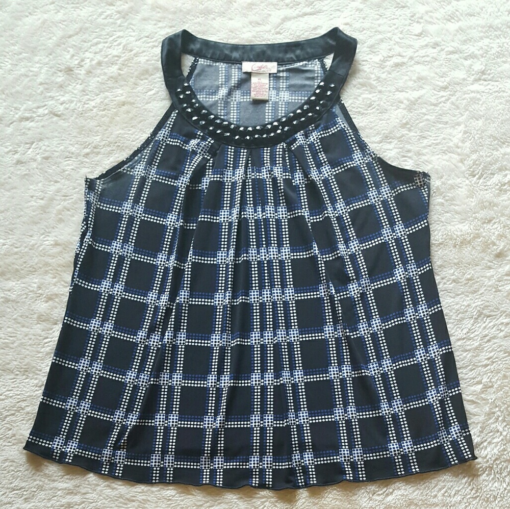 Candie's graphic print sleeveless top