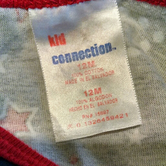 Infant Kid Connection Red/Navy Tank Top - Picture 2 of 2