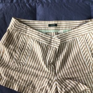 J crew striped shorts