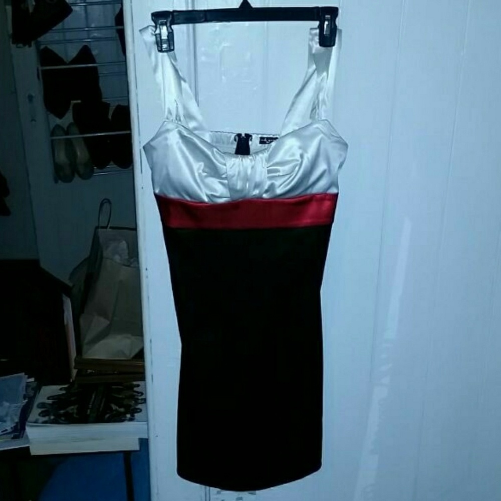 Red, White and Black cocktail dress!