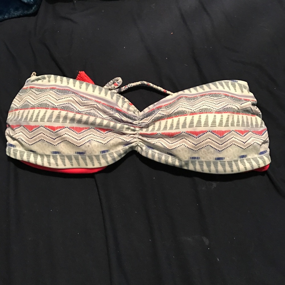 Reversible swim bandeau top