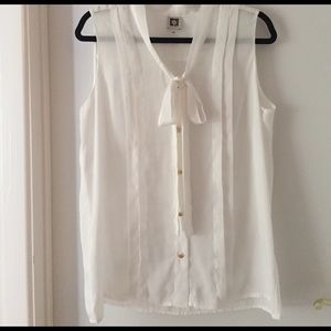 Anne Klein white blouse
