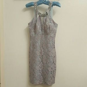 Tiffany Blue Lace Mini Dress