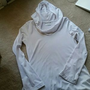 Columbia omni-wick spf tunic, hood/cowl-neck