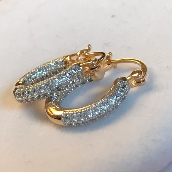 Jewelry - 🔆BRAZILIAN CZIRCONIA GOLD FILLED EARRINGS