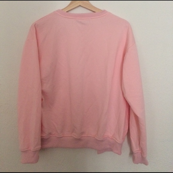 ๐ Pink Cotton Sweatshirt ๐ธ - Picture 3 of 3